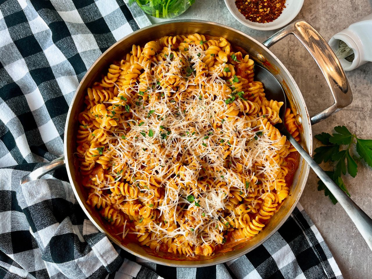 creamy rotini pasta