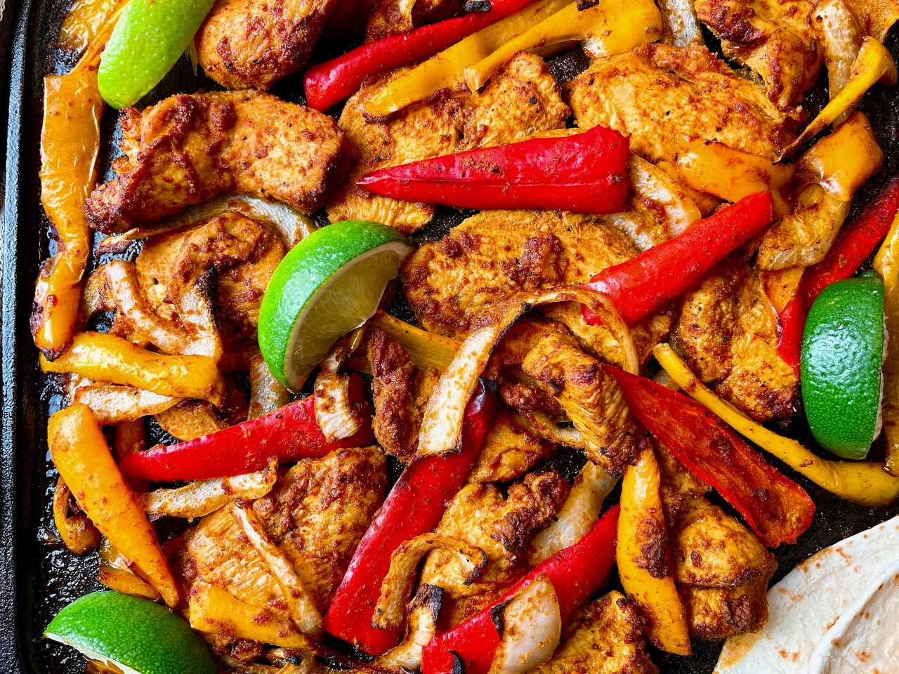 One Pan Chicken Fajitas