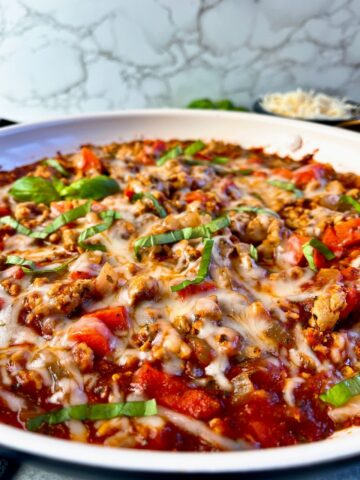 ground chicken marinara