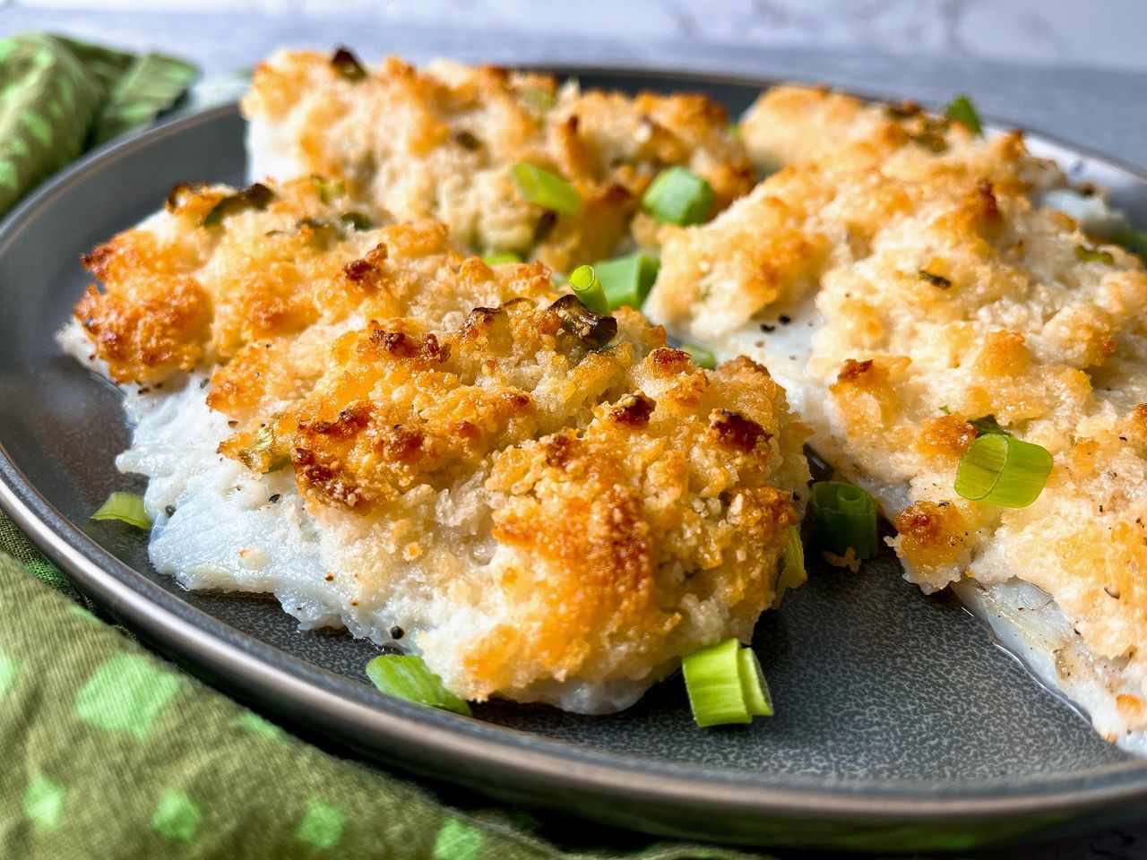 baked white fish with parmesan crust