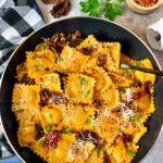 ravioli in tomato cream sauce
