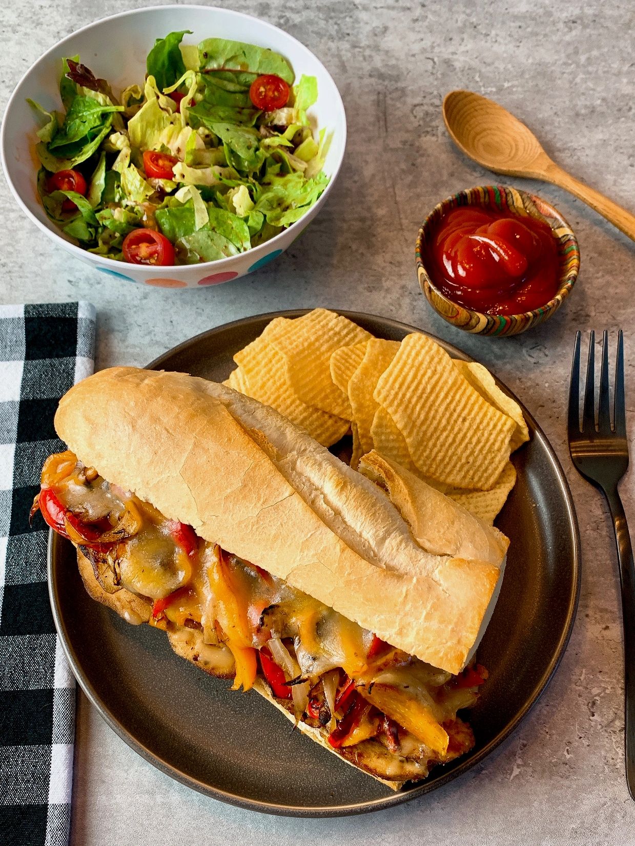 chicken cheesesteaks