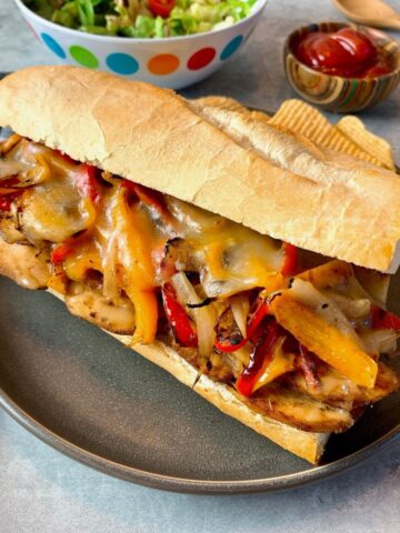chicken cheesesteaks