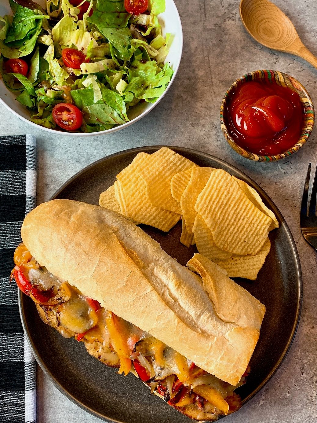 chicken cheesesteaks