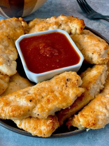 Parmesan Chicken Fingers with Marinara