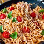 pasta with light tomato cream sauce