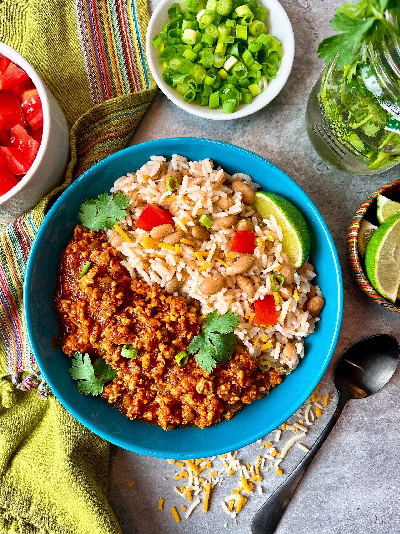 chicken taco bowls