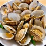 clams on a plate