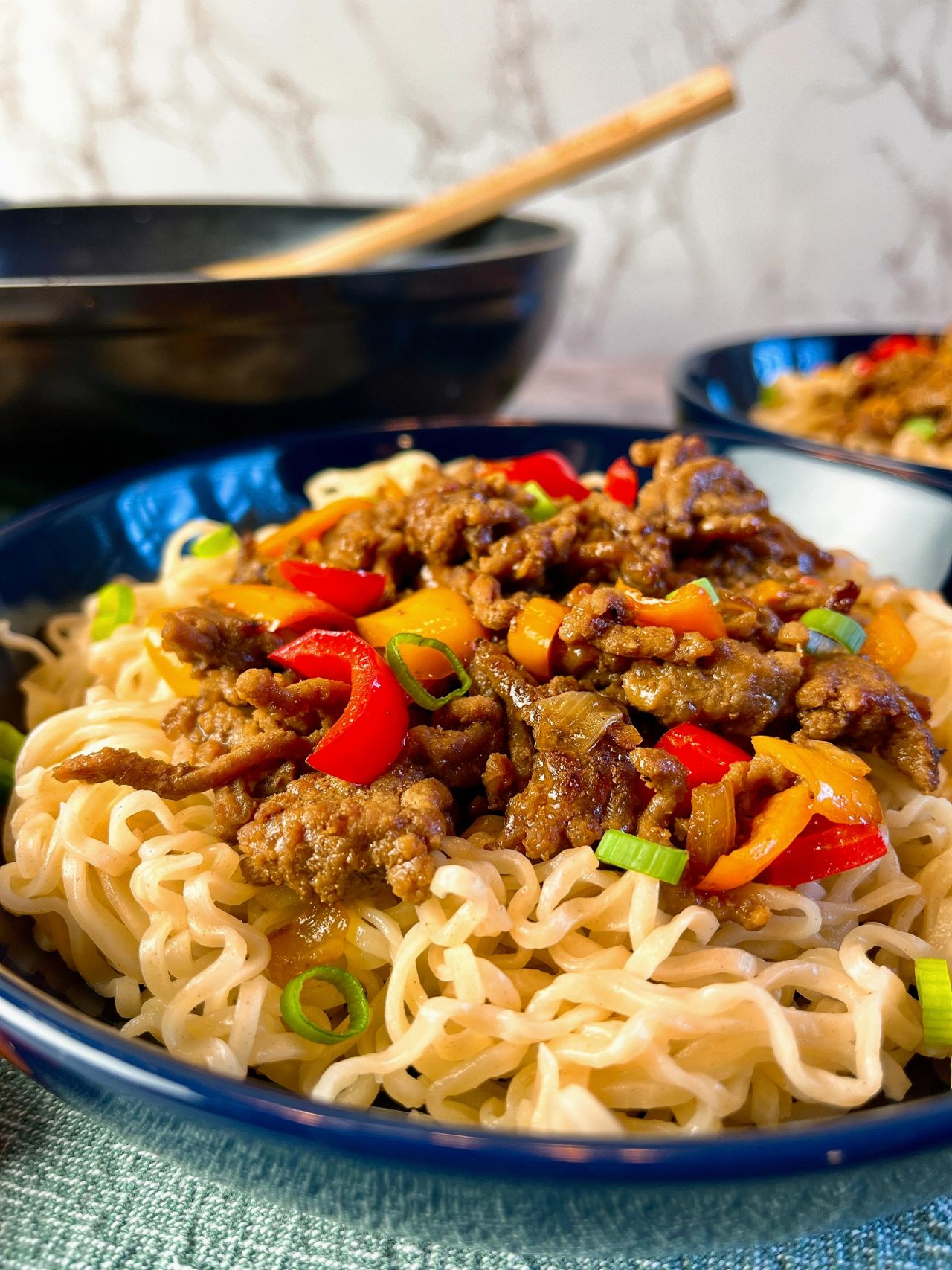 ground beef stir fry with ramen