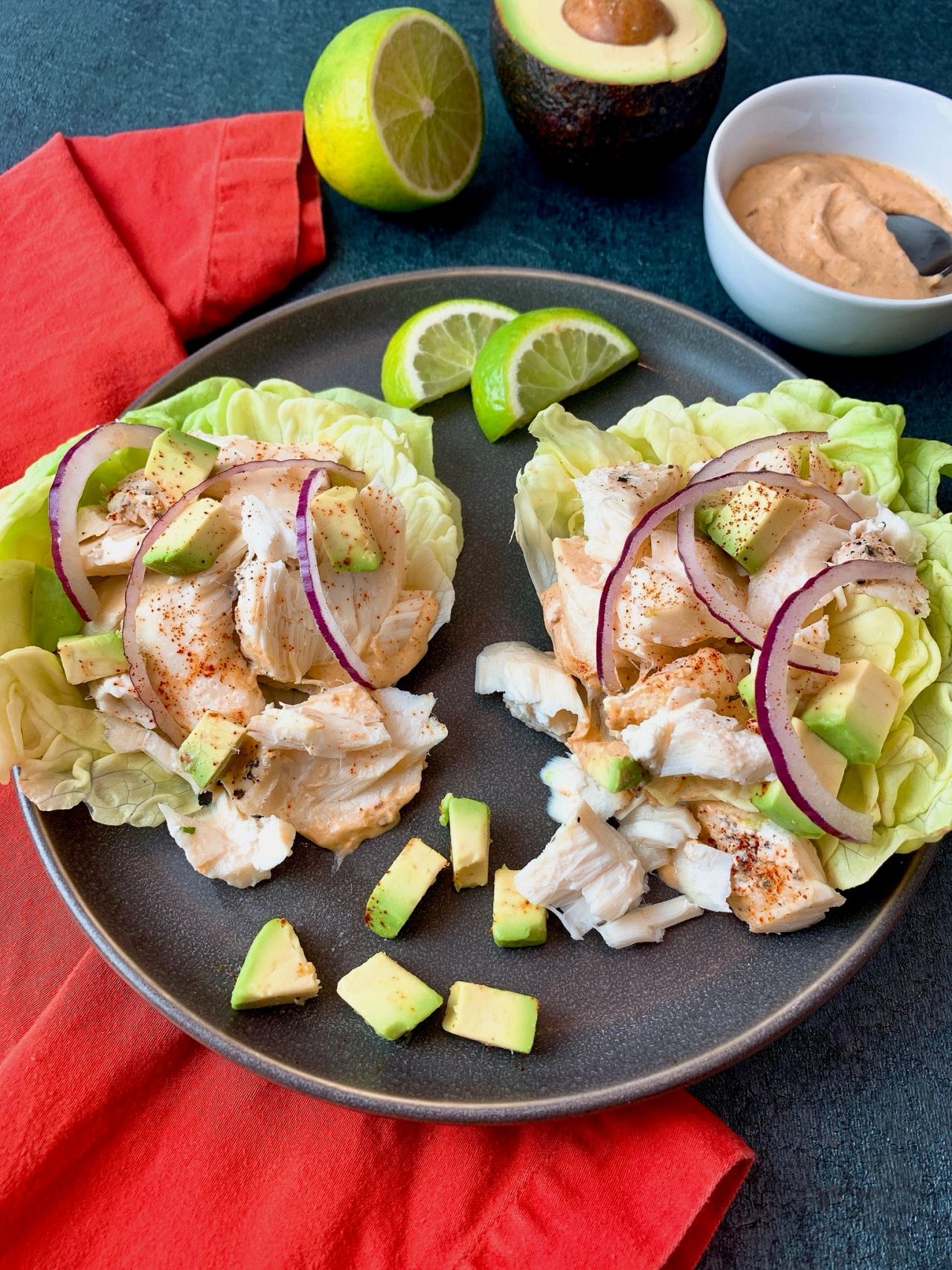 halibut lettuce wraps
