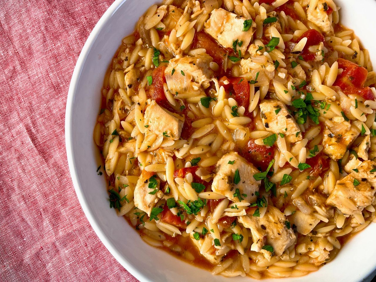 chicken orzo stew