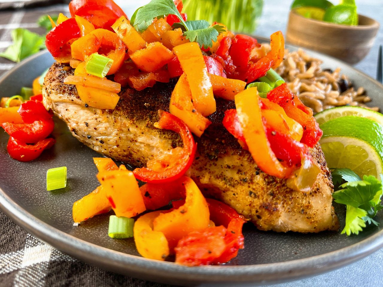Salsa Lime Chicken and Peppers Salsa Lime Chicken and Peppers