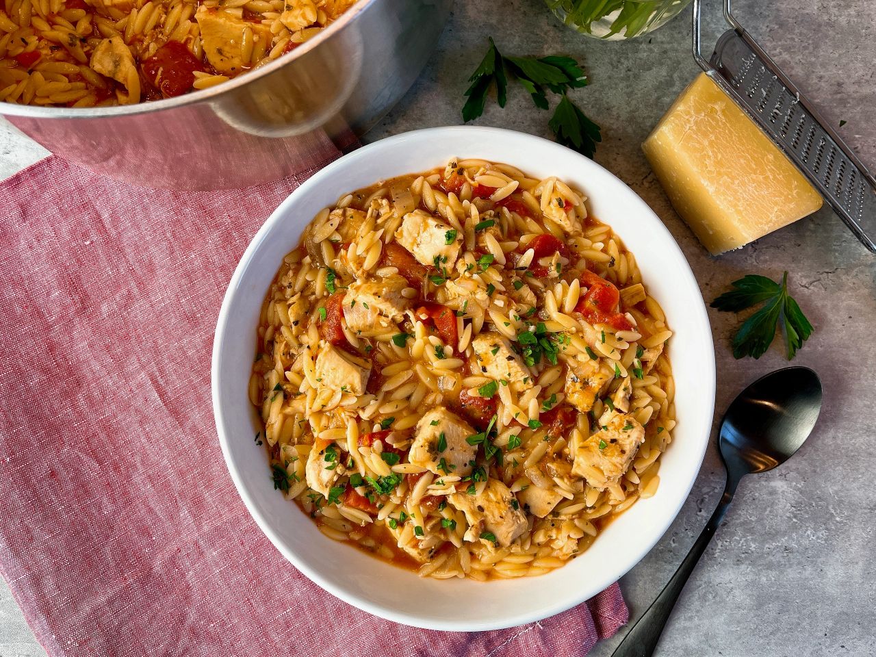 chicken orzo stew