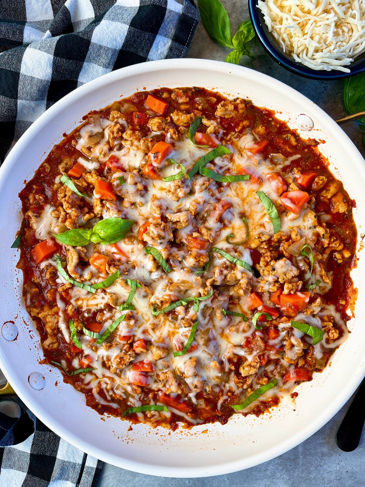 ground chicken marinara