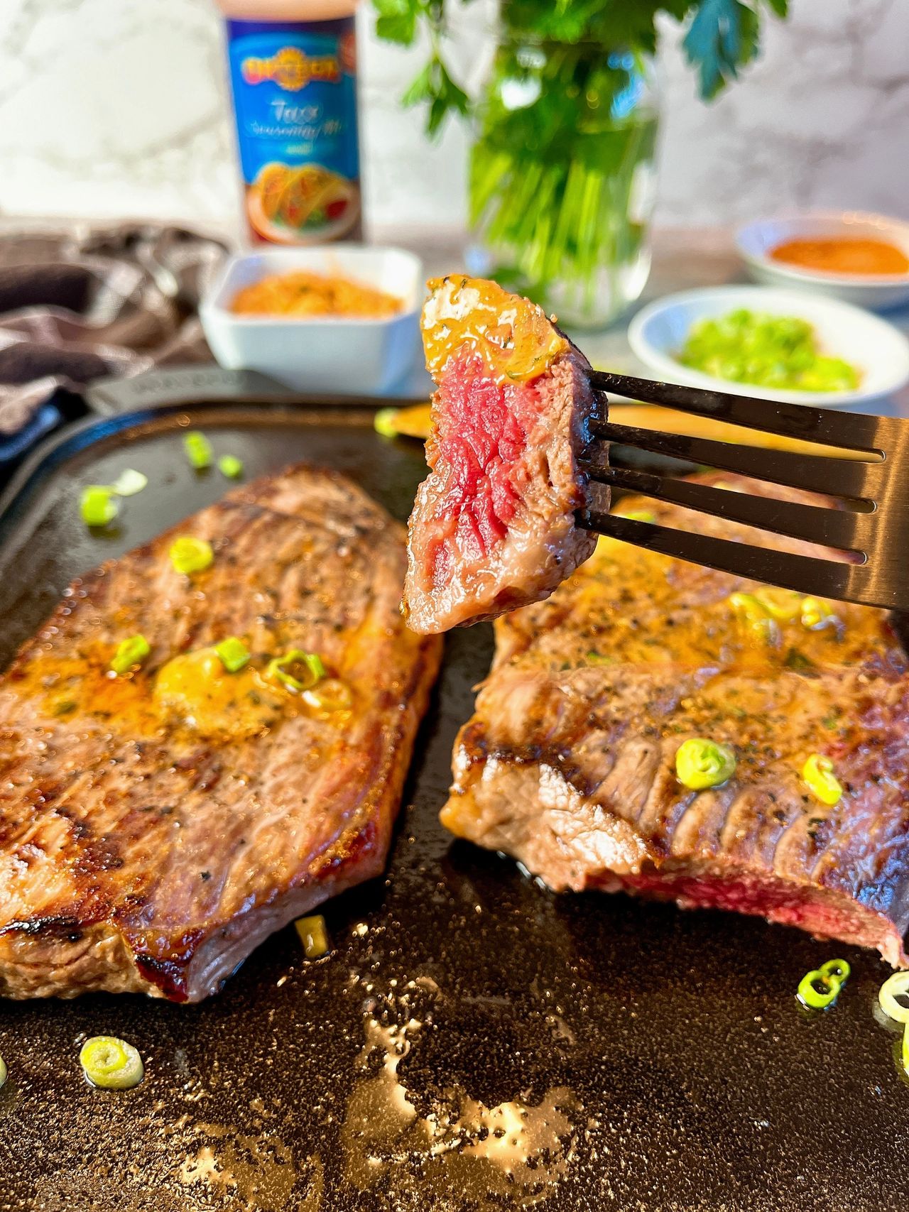 Pan Seared Steak with Fajita Butter Pan Seared Steak with Fajita Butter