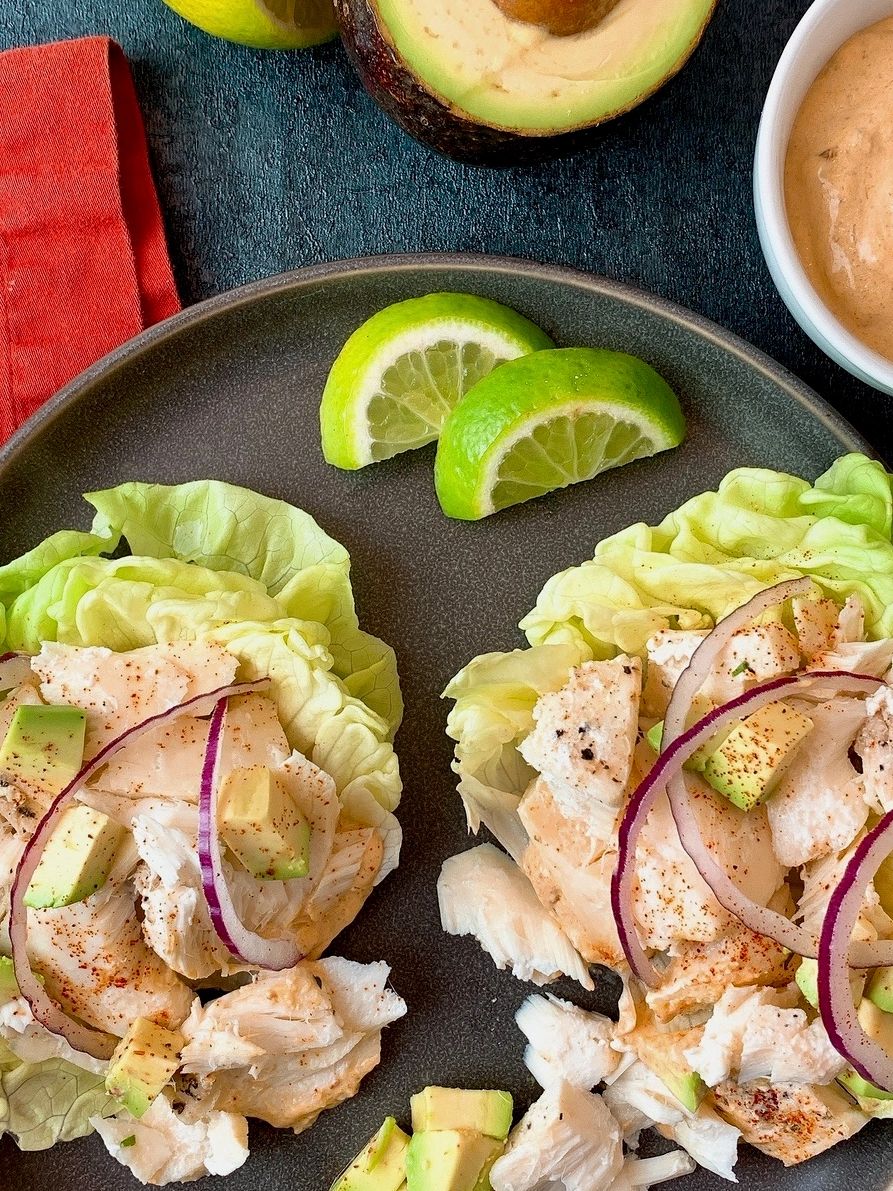 halibut lettuce wraps