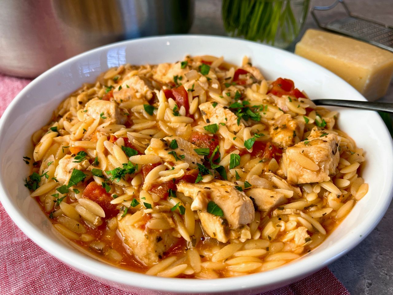 chicken orzo stew