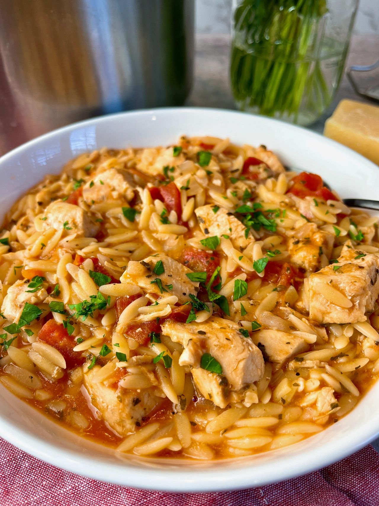 chicken orzo stew