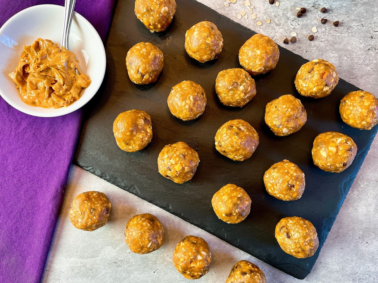 Chunky Peanut Butter Oat Balls Peanut Butter Oat Balls