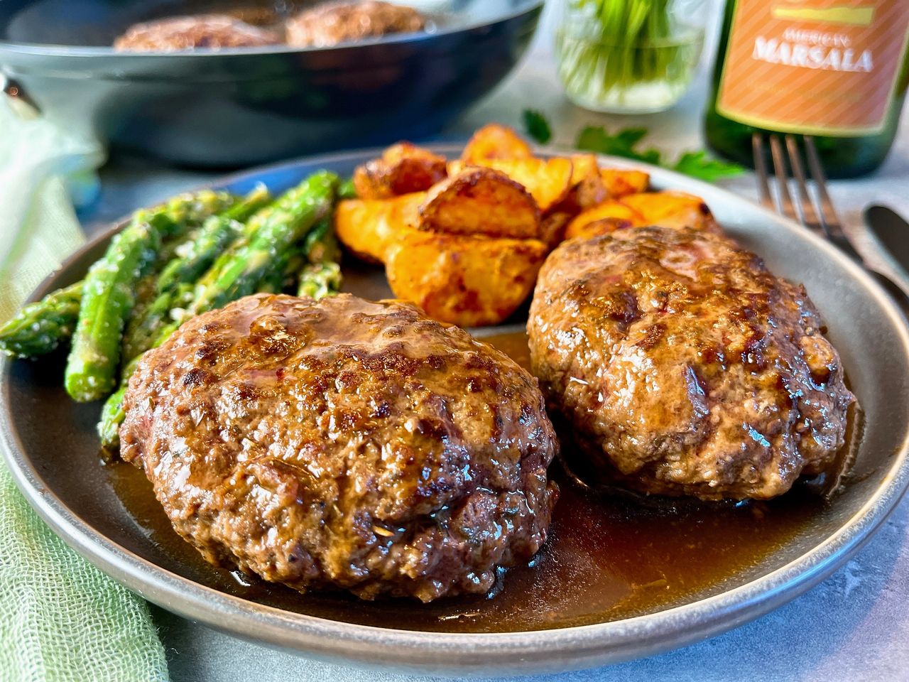 Hamburger Steak Marsala hamburger steaks with marsala
