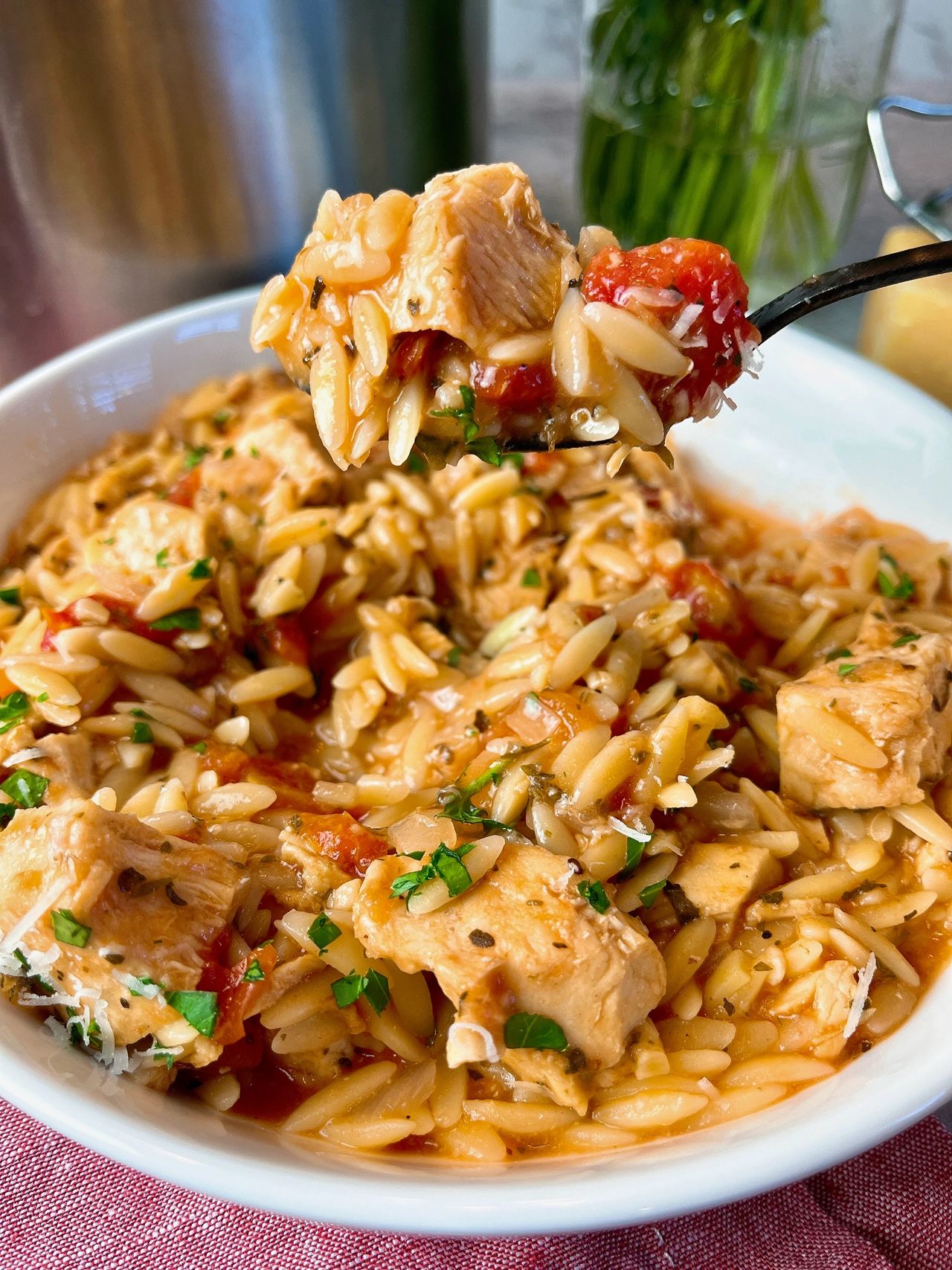chicken orzo stew