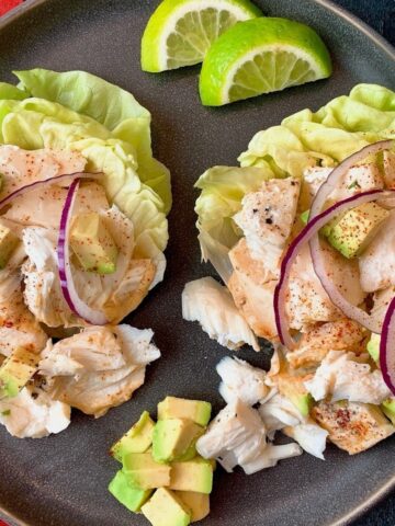 halibut lettuce wraps