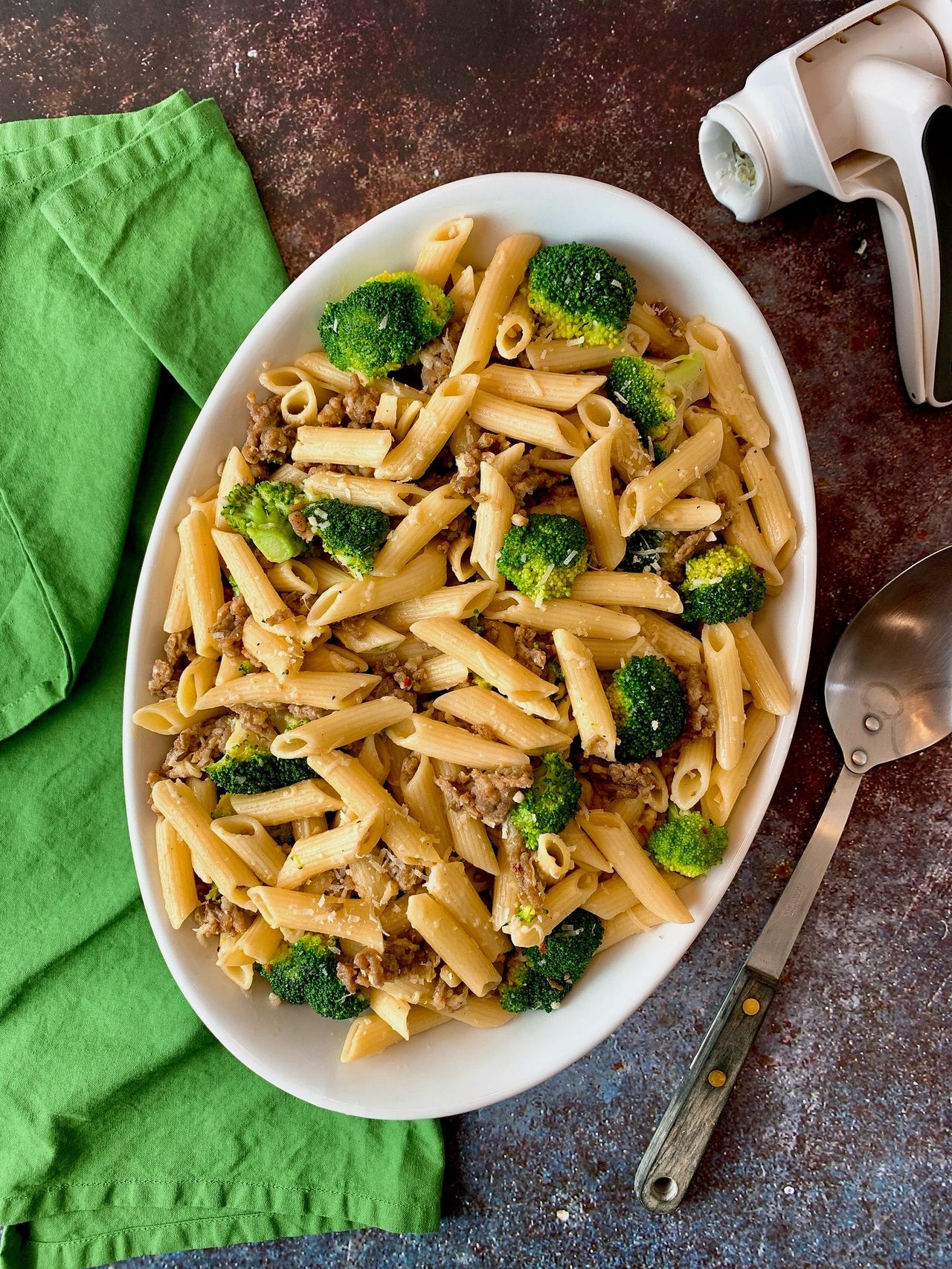 pasta with sausage and broccoli