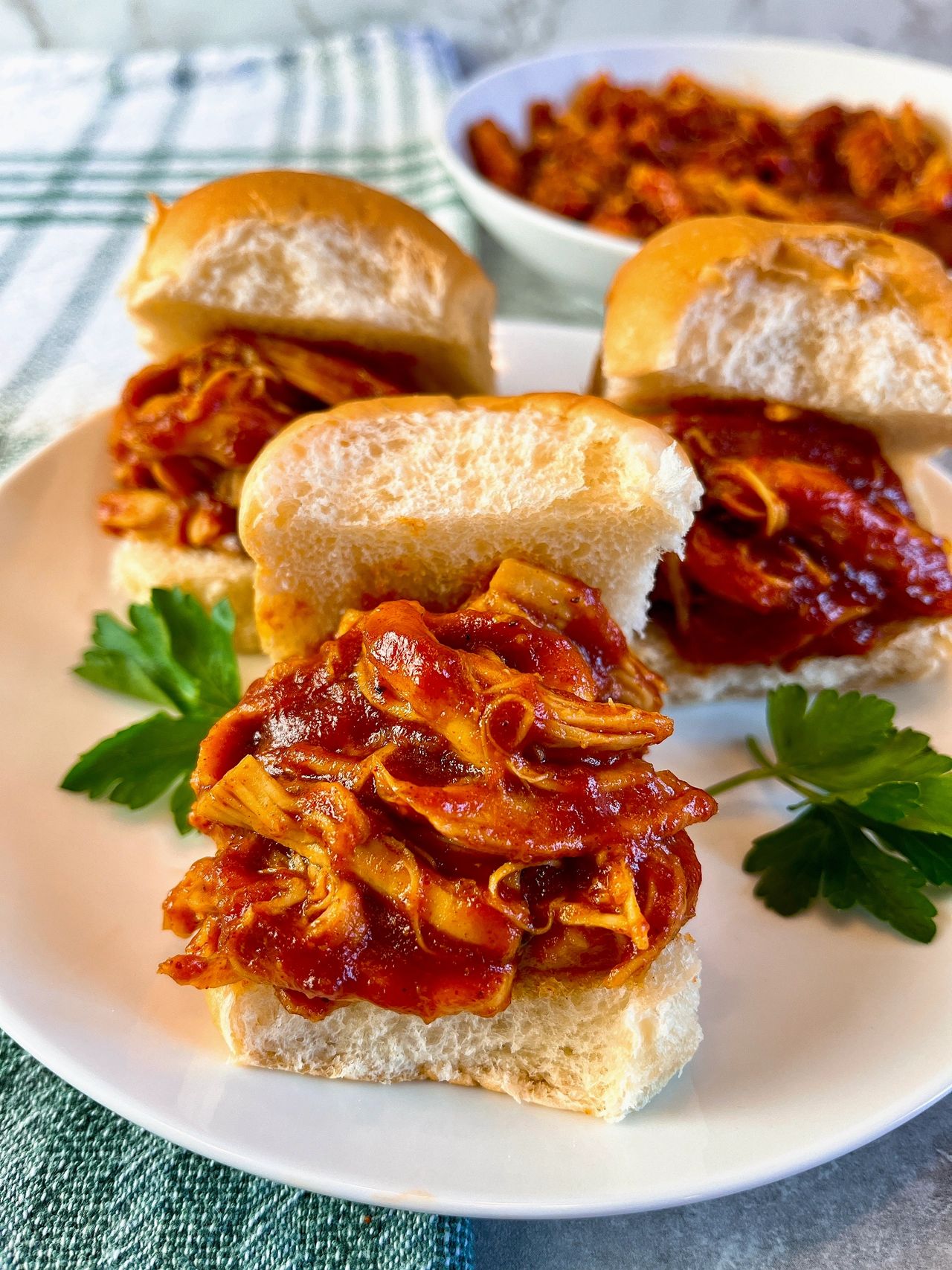 Pulled BBQ Chicken Sliders Pulled BBQ Chicken Sliders