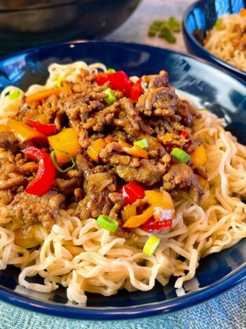 ground beef stir fry with ramen