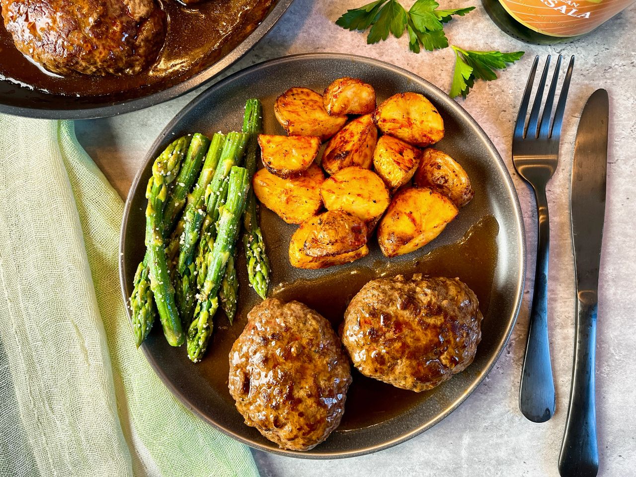 hamburger steaks with marsala