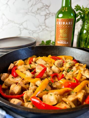 skillet chicken and peppers