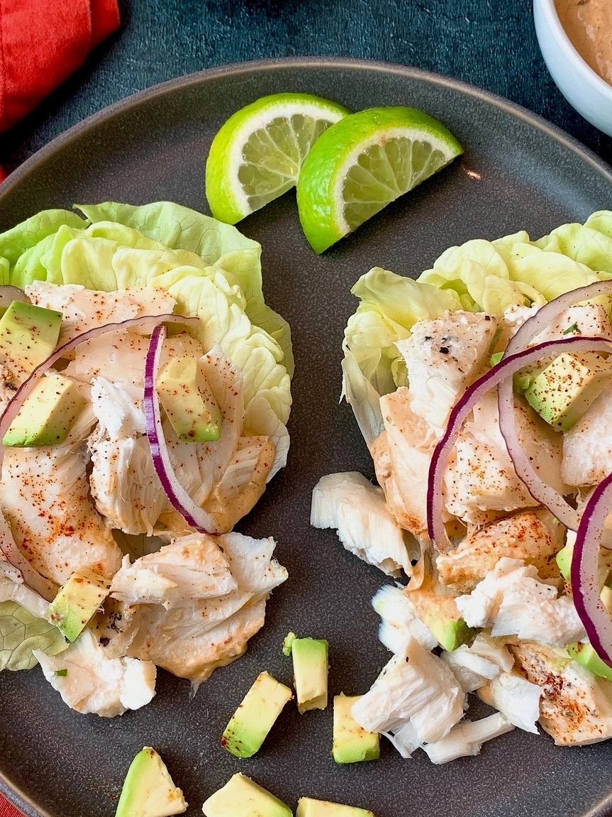 halibut lettuce wraps