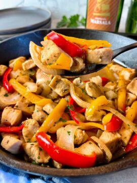 skillet chicken and peppers