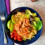 salmon taco bowls