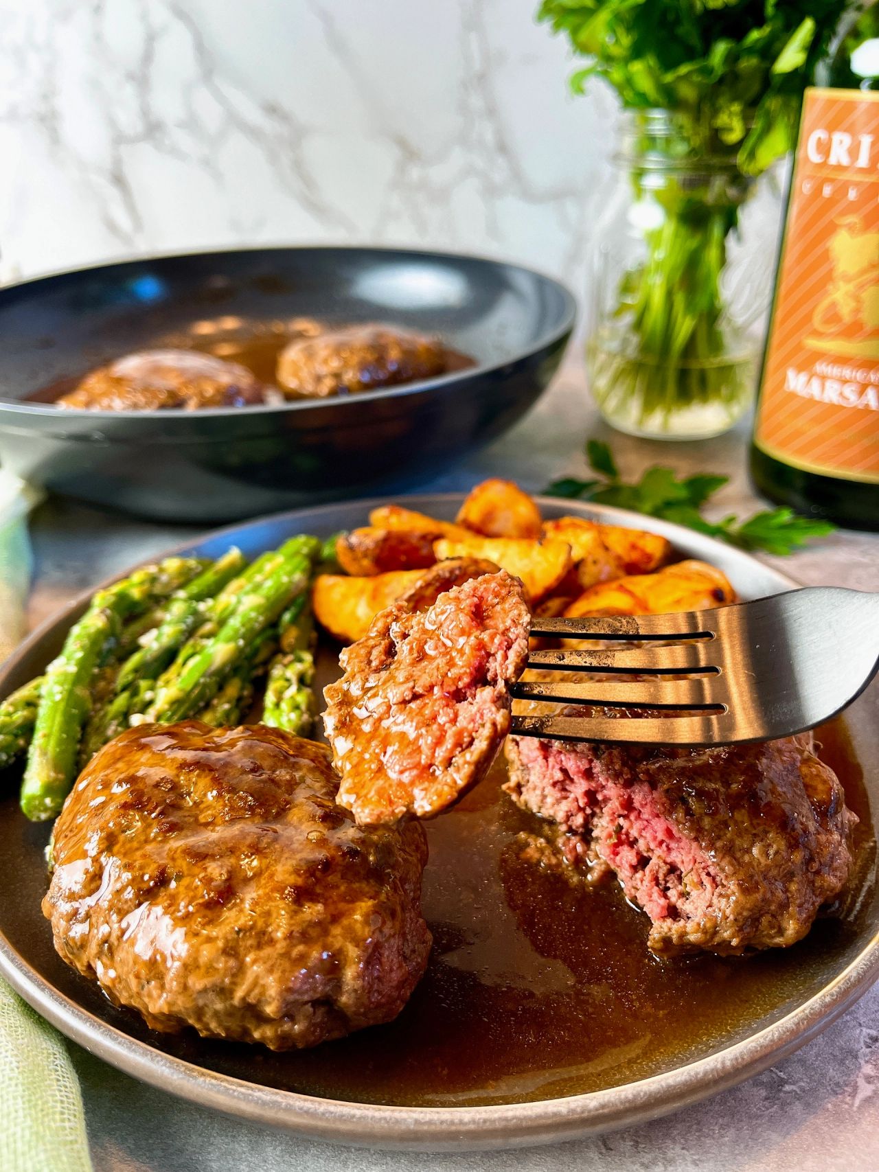 hamburger steaks with marsala