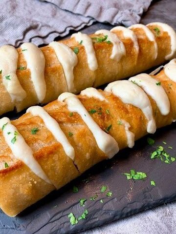 cheese stuffed baguette