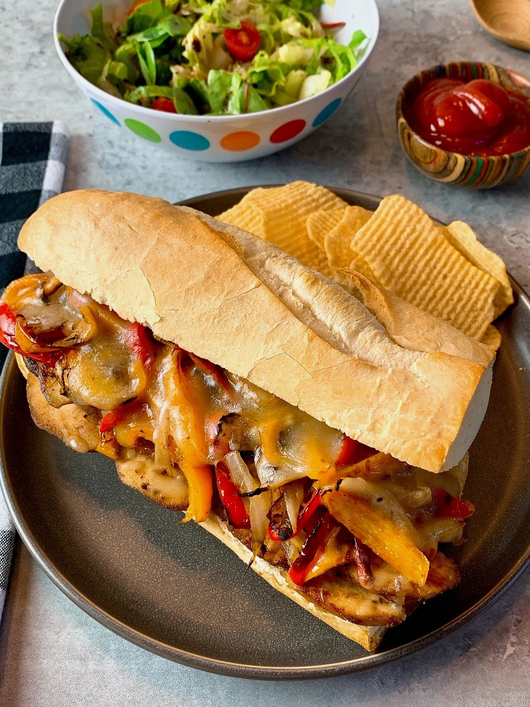 chicken cheesesteaks