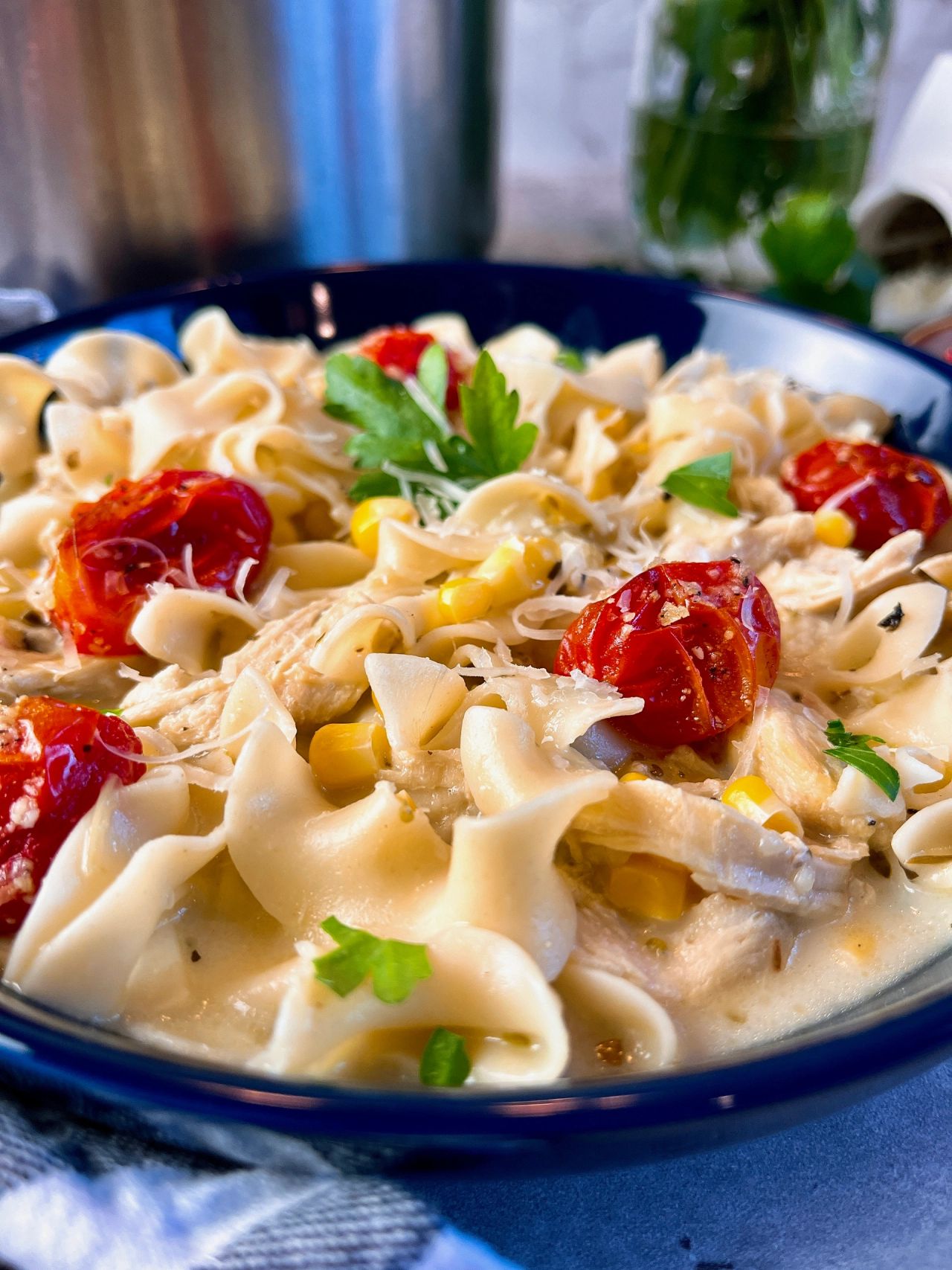 chicken noodle soup with tomatoes