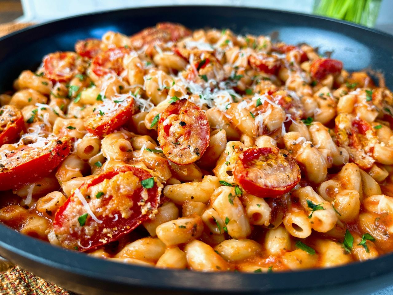 pasta with parmesan roasted tomatoes