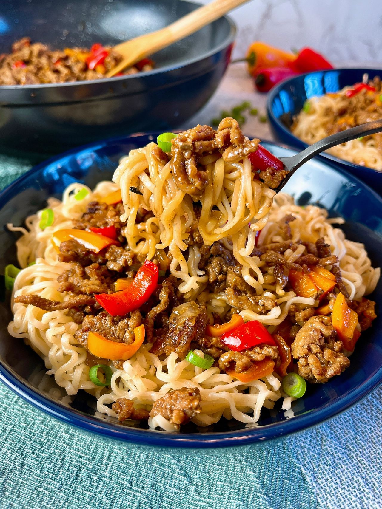 ground beef stir fry with ramen