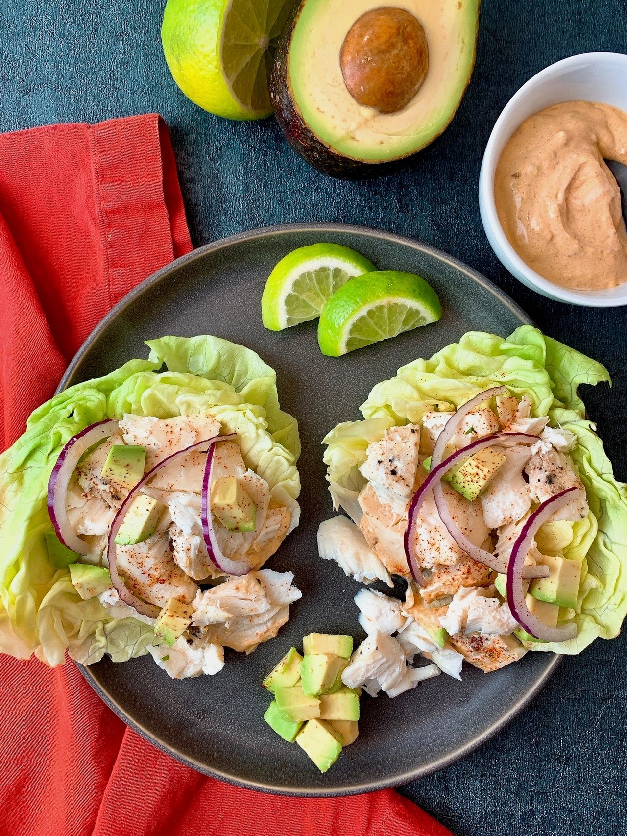 halibut lettuce wraps