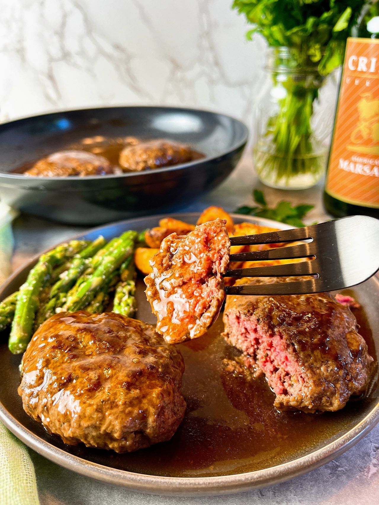 hamburger steaks with marsala