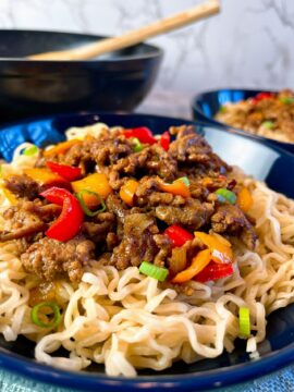 ground beef stir fry with ramen