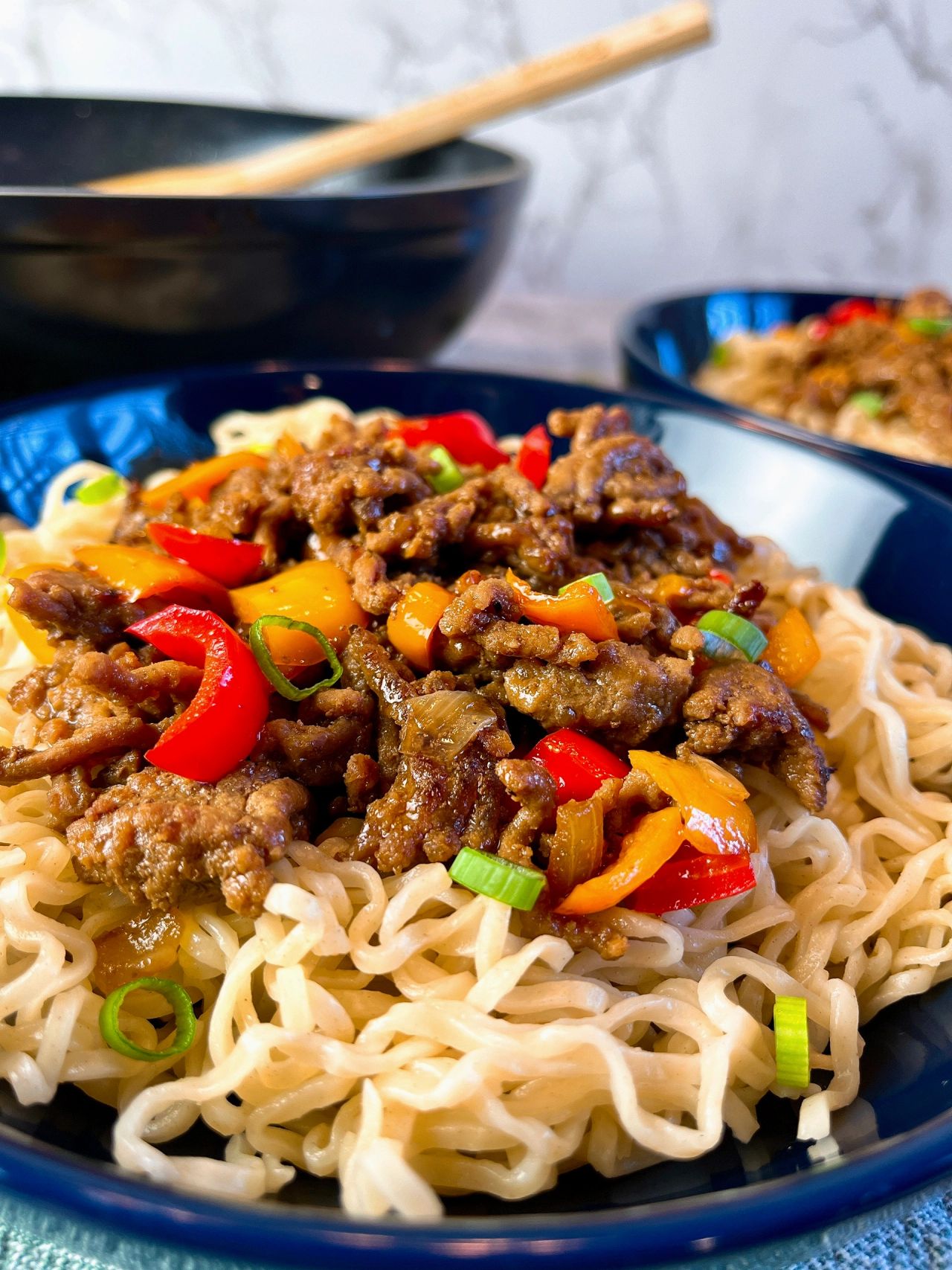 ground beef stir fry with ramen
