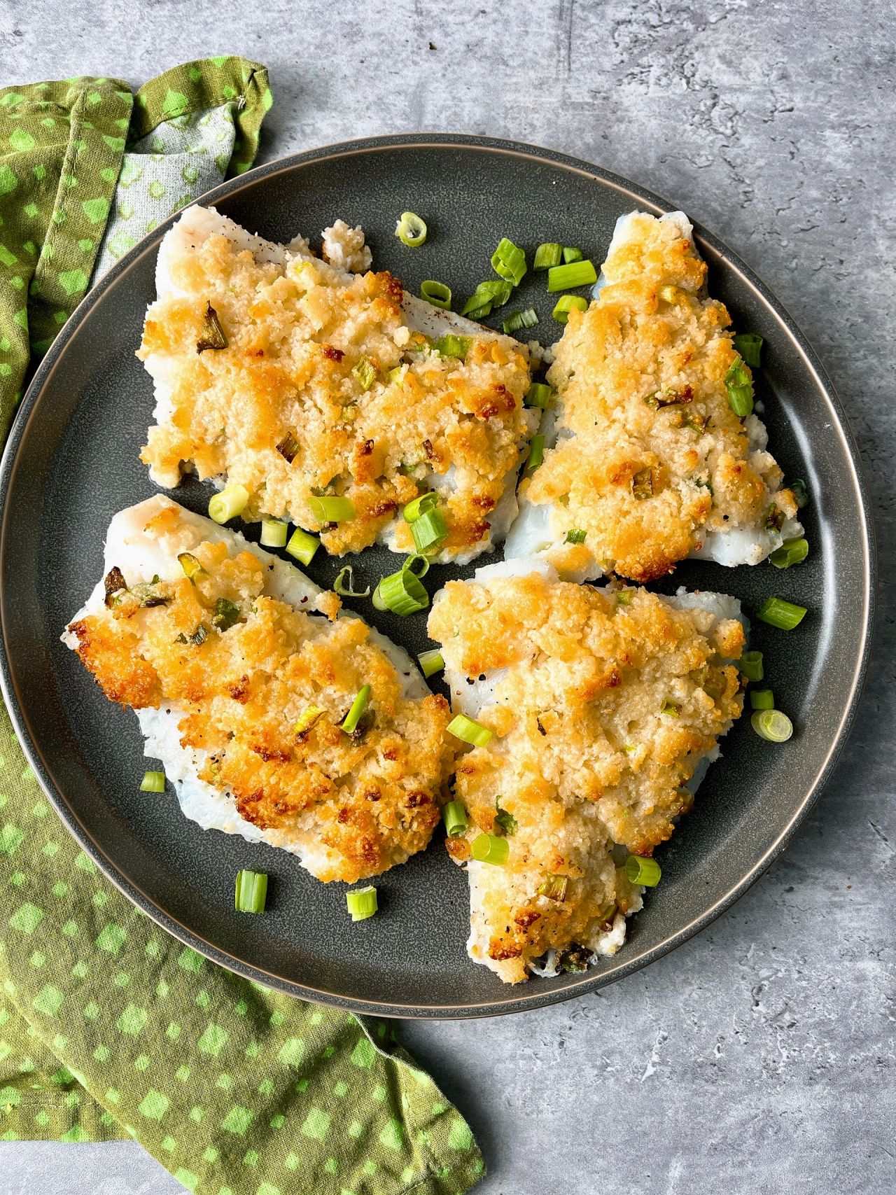 baked white fish with parmesan crust