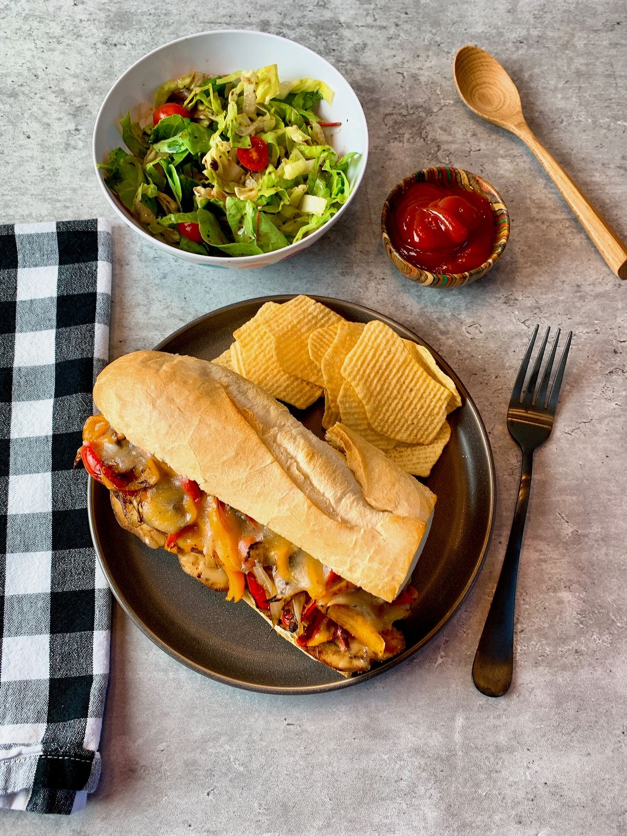 chicken cheesesteaks