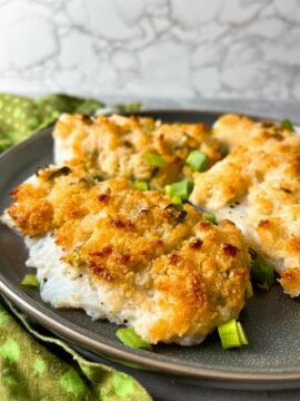 baked white fish with parmesan crust