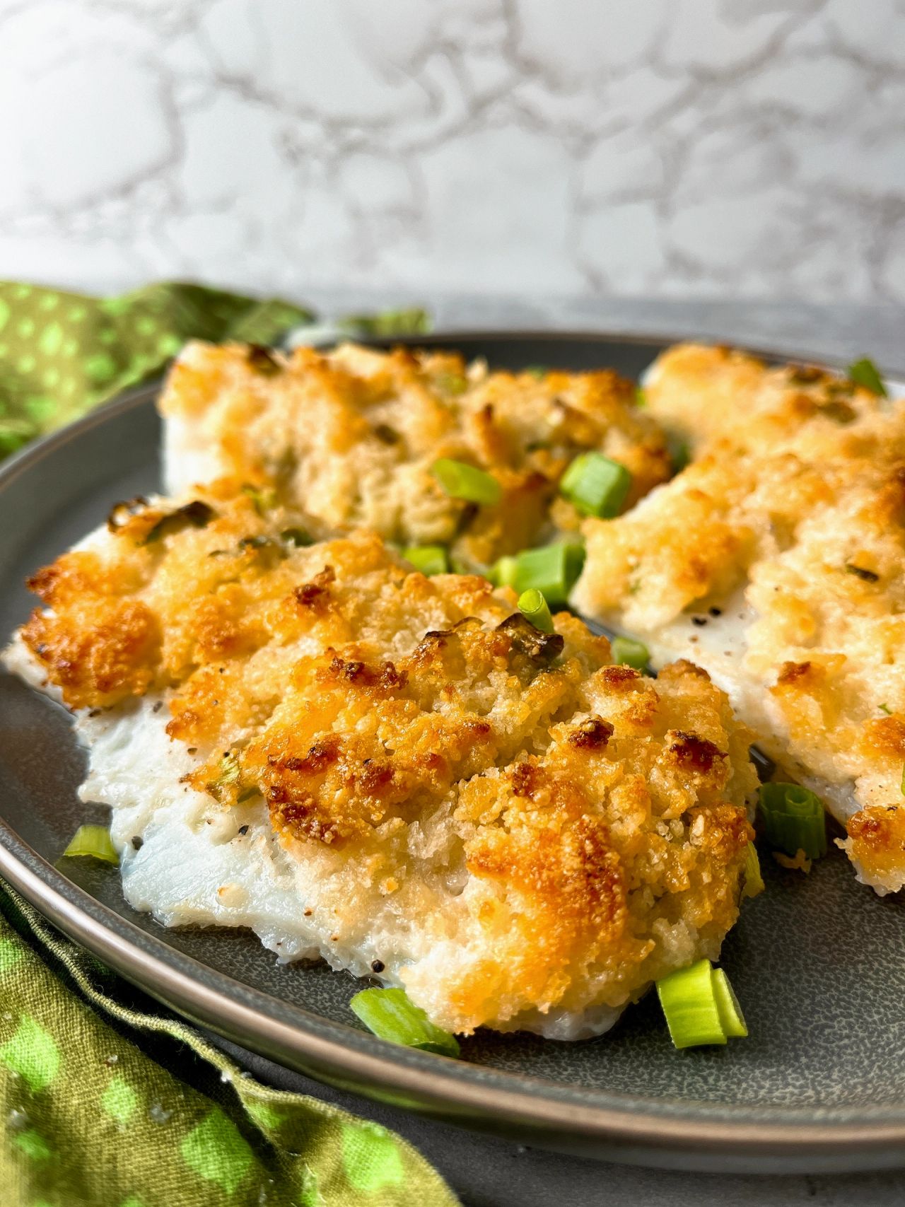 baked white fish with parmesan crust
