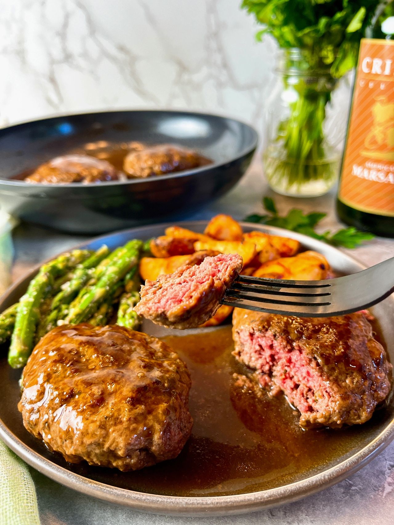 hamburger steaks with marsala