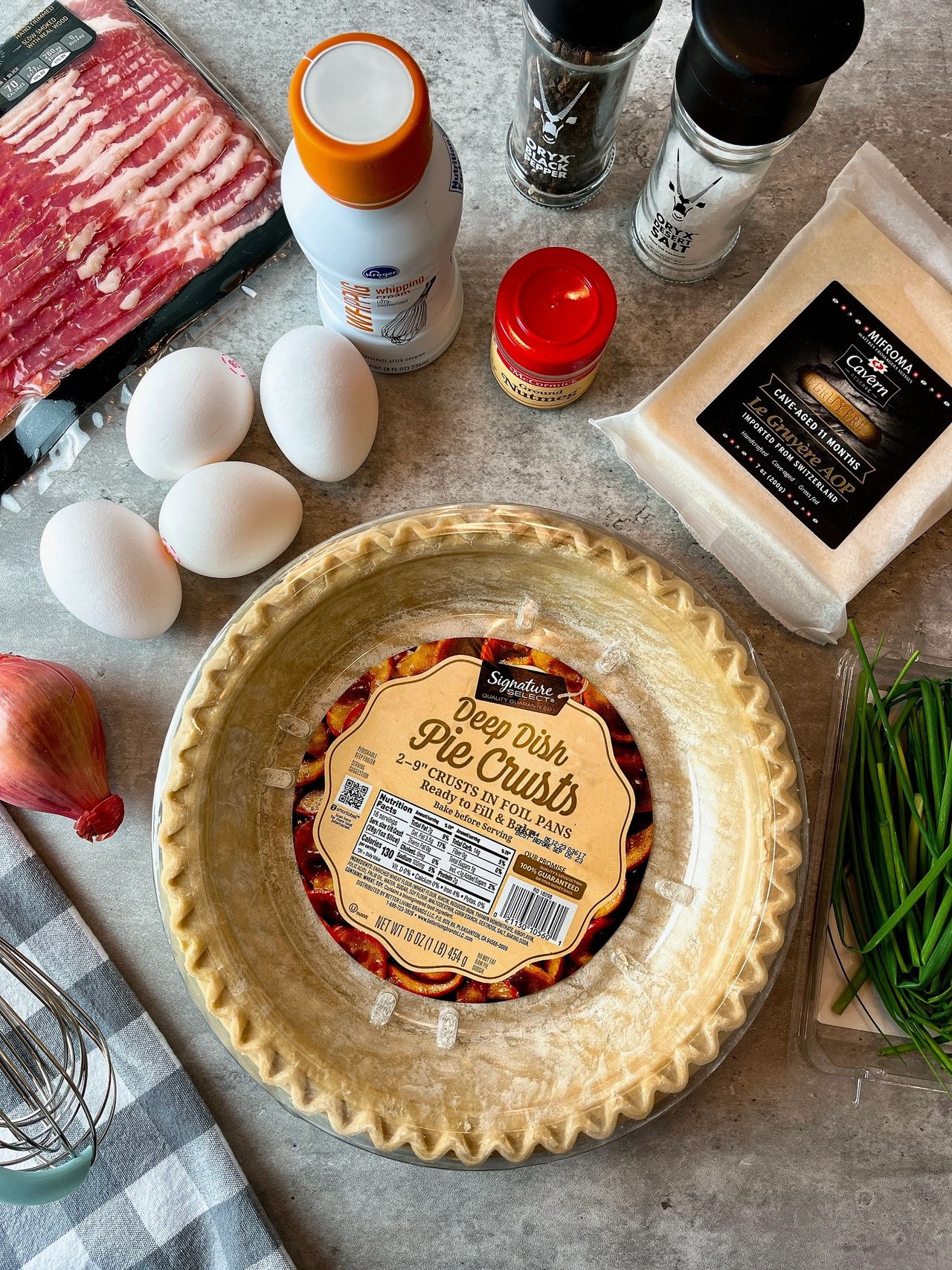 ingredient for quiche lorraine